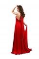 Cheap Sleeveless Halter Neck Spandex Red Long Formal Dress Canada