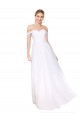 Cheap Sleeveless High Neck Chiffon White Long Formal Dress Canada