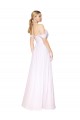 Cheap Sleeveless High Neck Chiffon White Long Formal Dress Canada