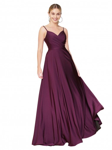 Cheap Sleeveless High Neck Stretch Crepe Wild Berry Long Formal Dress Canada