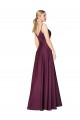 Cheap Sleeveless High Neck Stretch Crepe Wild Berry Long Formal Dress Canada