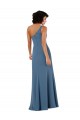 Cheap Sleeveless One Shoulder Chiffon Burgundy Long Formal Dress Canada