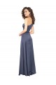 Cheap Sleeveless One Shoulder Silky Satin Dusk Long Formal Dress Canada