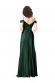 Cheap Sleeveless Spaghetti Straps Stretch Satin Hunter Long Formal Dress Canada