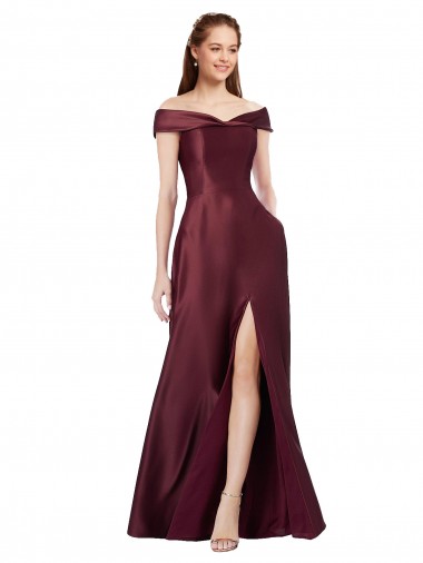 Cheap Cap Sleeves Strapless Satin Burgundy Gold Long Black Tie Formal Dress Canada