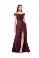 Cheap Cap Sleeves Strapless Satin Burgundy Gold Long Black Tie Formal Dress Canada