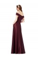 Cheap Cap Sleeves Strapless Satin Burgundy Gold Long Black Tie Formal Dress Canada