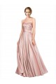 Cheap Sleeveless Strapless Stretch Satin Long Black Tie Formal Dress Canada