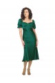 Cheap Short Sleeves Sweetheart Silky Satin Hunter Midi Length Formal Dress Canada
