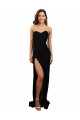 Cheap Sleeveless High Neck Stretch Crepe Black Long Formal Dresses Canada