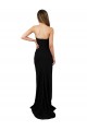 Cheap Sleeveless High Neck Stretch Crepe Black Long Formal Dresses Canada