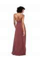 Cheap Sleeveless V-Neck Chiffon Black Long Formal Dress Canada