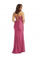 Cheap Sleeveless Cowl Neck Silky Satin Fuchsia Long Formal Plus Size Formal Dress Canada