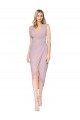 Cheap Sleeveless High Neck Chiffon Primrose Cocktail Length High Low Formal Dress Canada