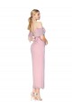Cheap Cold Shoulder High Neck Chiffon Primrose Knee Length Formal Dress Canada