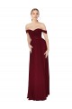 Cheap Sleeveless High Neck Chiffon Burgundy Mermaid Long Formal Dresses Canada