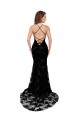 Cheap Sleeveless High Neck Lace Black Long Black Tie Formal Dress Canada