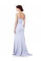 Cheap Sleeveless High Neck Stretch Crepe Light Sky Blue Long Mermaid Formal Dress Canada