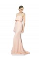 Cheap Sleeveless High Neck Stretch Crepe Nude Long Black Tie Formal Dress Canada