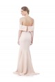 Cheap Sleeveless High Neck Stretch Crepe Nude Long Formal Dresses Canada