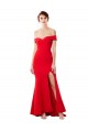 Cheap Sleeveless High Neck Stretch Crepe Red Long Formal Dress Canada