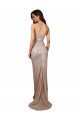 Cheap Sleeveless Scoop Neck Sequin Champagne Long Formal Dress Canada
