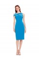 Cheap Sleeveless Stretch Crepe Cocktail Length Formal Dress Canada