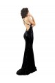 Cheap Sleeveless V-Neck Sequin Black Long Black Tie Formal Dress Canada
