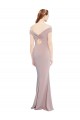Cheap Sleeveless V-Neck Stretch Crepe Dusty Pink Long Formal Dress Canada