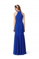 Cheap Sleeveless V-Neck Stretch Crepe Royal Blue Long Formal Dresses Canada