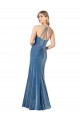 Cheap Sleeveless Jewel Neck Stretch Velvet Black Long Formal Dress Canada