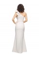 Cheap Sleeveless One Shoulder Stretch Crepe Ivory Long Formal Dress Canada