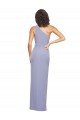 Cheap Sleeveless One Shoulder Stretch Crepe Smoke Blue Long Formal Dress Canada