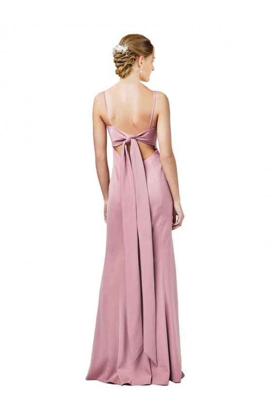 Cheap Sleeveless Square Neck Stretch Crepe Black Long Formal Dress Canada