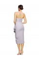 Cheap Sleeveless Strapless Stretch Crepe Arctic Lilac Cocktail Length High Low Formal Dress Canada