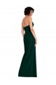 Cheap Sleeveless Strapless Stretch Crepe Midnight Green Long Formal Dress Canada