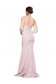 Cheap Sleeveless Strapless Stretch Crepe Mauve Sweep Train Formal Dress Canada