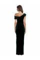 Cheap Sleeveless Sweetheart Stretch Velvet Dark Green Long High Low Formal Dress Canada