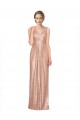Cheap Sleeveless V-Neck Sequin Rose Gold Long Formal Dresses Canada