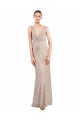Cheap Sleeveless V-Neck Sequin & Sparkling Sequin Silver Long Formal Dress Canada