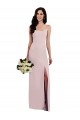 Cheap Sleeveless Spaghetti Straps Stretch Crepe Long Formal Dress Canada