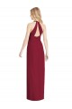 Cheap Sleeveless V-Neck Chiffon Desert Rose Long Formal Dress Canada
