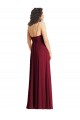 Cheap Sleeveless V-Neck Chiffon Smoke Green Long Formal Dress Canada